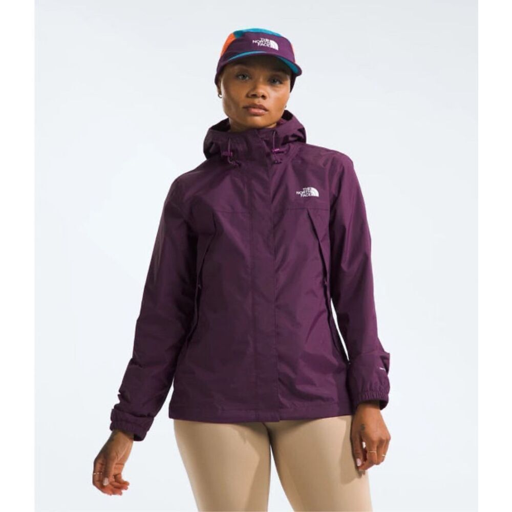 The North Face NWT Antora Jacket Black Currant Purple XS - Picture 2 of 6